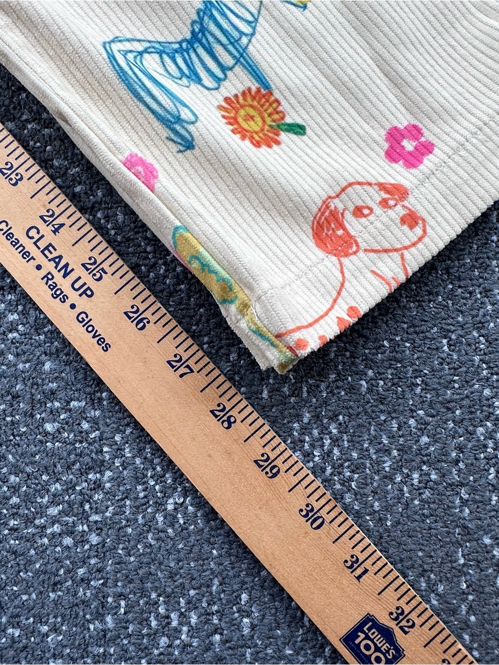 NWT Cider Corduroy Mid Rise Animal & Fruit Graphic Wide Leg Trousers - Women’s - Picture 10 of 11